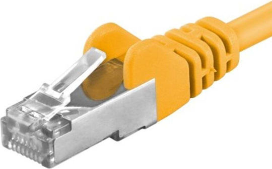 PremiumCord SF/UTP Cat.6a Ethernet Network Cable 1m Yellow