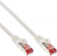 Intos Electronic S/FTP Cat.6 (Gigabit) Καλώδιο Δικτύου Ethernet 0.25m Λευκό