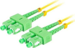 Lanberg FO-SASA-SD11-0150-YE Optische Faser SC/APC-SC/APC 15m Mehrfarbig Lanberg FO-SASA-SD11-0150-YE Optische Faser SC/APC-SC/APC 15m Mehrfarbig