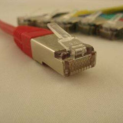 Netrack BZPAT05FR U/FTP (STP) Cat.5e Ethernet Cable 0.5m Red