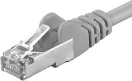 PremiumCord S/FTP Cat.6a (Gigabit) Καλώδιο Δικτύου Ethernet 10m Γκρι