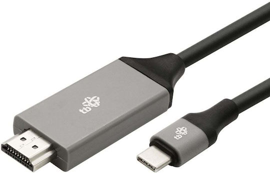 TB Print Cablu HDMI 2.0 Premium High Speed 4K 60Hz HDR HDMI De Sex Masculin - HDMI De Sex Masculin 2m Argintiu