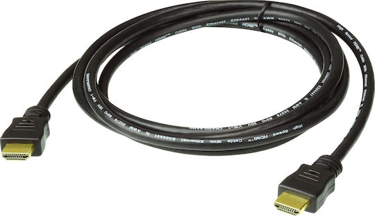 Aten Кабел HDMI мъжки - HDMI мъжки 2м Черен