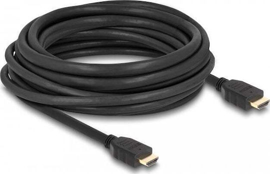 DeLock Cable HDMI male - HDMI male 10m Μαύρο