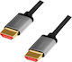 LogiLink HDMI 2.1 Ultra High Speed 48Gbps 4K 120Hz HDR VRR Cable HDMI male - HDMI male 1m Γκρι