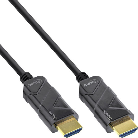 InLine HDMI 2.1 Ultra High Speed 48Gbps 4K 120Hz HDR VRR Cable HDMI Male - HDMI Male 40m Black