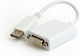 Gembird Converter DisplayPort male to DisplayPort male 1pcs A-DPM-DVIF-03-W