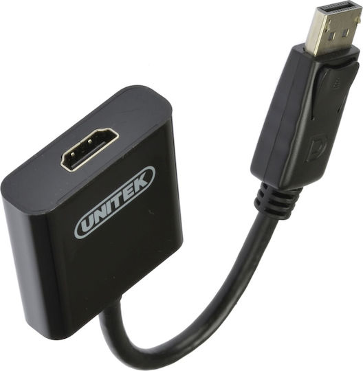 Unitek Μετατροπέας DisplayPort / HDMI male σε DisplayPort / HDMI female Λευκό 1τμχ Y-5118DA