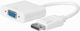Microconnect Convertor DisplayPort / VGA Masculin În DisplayPort / VGA Feminin Alb 1 Bucată DPVGA15CMW