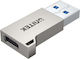 Unitek Converter USB-C / USB-A male to USB-C / USB-A female Silver 1pcs A1034NI