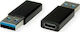 Value Μετατροπέας USB-C male σε USB-C female 1τμχ (JAB-6013649)