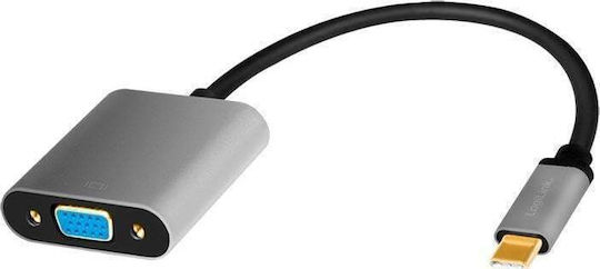 LogiLink Convertor USB-C / VGA masculin în USB-C / VGA feminin Gri 1buc CUA0104