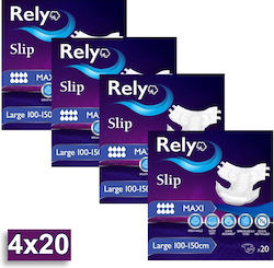 Rely Slip Maxi Πάνες Large 4x20τμχ