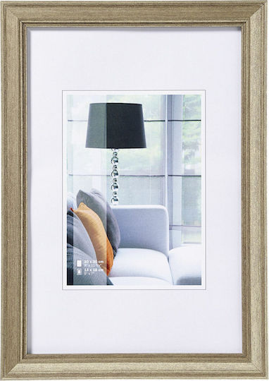 Walther Lounge Photo Frame Wooden with Gray Frame
