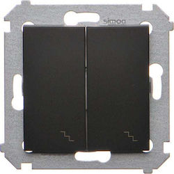 Kontakt-Simon Recessed Wall Switch Double Witho...