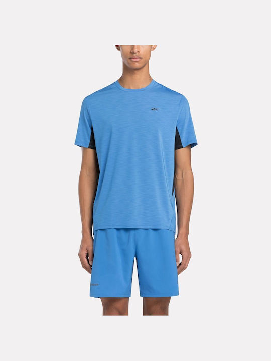 Reebok Athlete Ανδρικό T-shirt Κοντομάνικο Μπλε