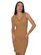 Rochie mini bej Morena Spania Sm-210021-24dr