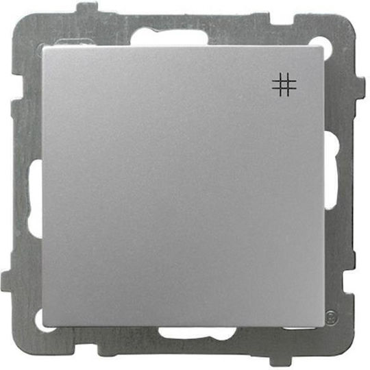 Ospel Recessed Wall Switch Lighting One-Way without Frame Medium Gray
