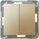 Ospel Recessed Wall Switch Lighting Two-Way wit...