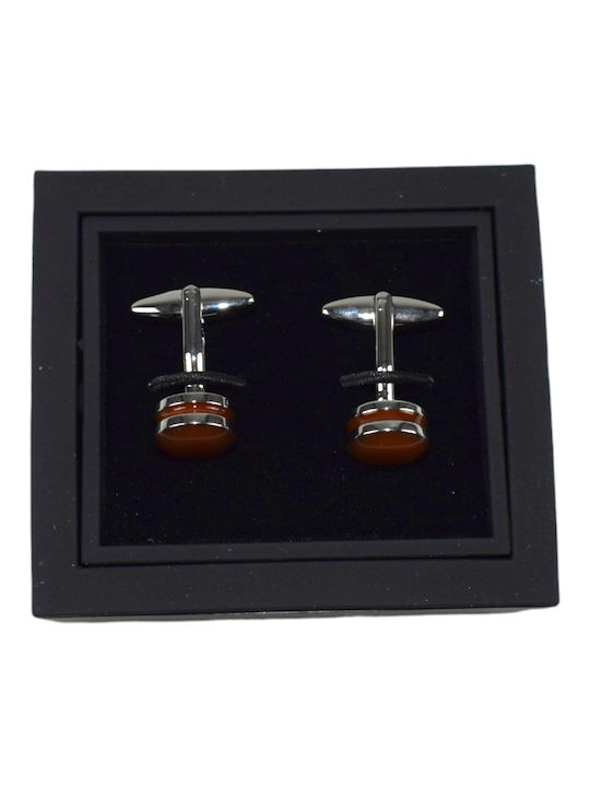 Giovani Rossi Cufflinks Brown