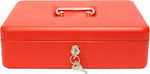 MetalPlus Cash Box with Lock Red 21535AS_RED