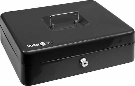Vorel Kassenschrank mit Schloss 78630 Schwarz