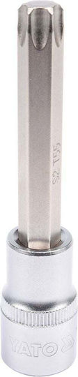 Yato Cheie tubulară cu Vârf Torx și Patrat de Prindere 1/2'' Dimensiune T55x100mm 1buc