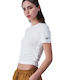 Champion Women's Crop Top Short Sleeve White