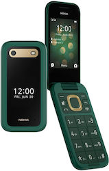 Nokia 2660 Flip Dual SIM Κινητό με Κουμπιά (Αγγλικό Μενού) Lush Green