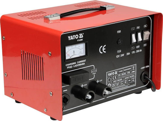 Yato Prostownik 12/24v 25a 350ah Z Rozruchem 30a Yt-8305