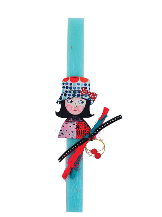 Kerze Rund Blau