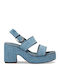 Fabric Sandals Blue