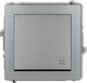 Karlik Recessed Wall Switch Lighting One-Way without Frame Medium Gray