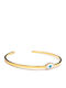 Karma Fashion Damen Armband mit Design Auge aus Stahl Vergoldet