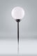 Volteno Solar Light Ball 24W with Cold White Light 6500K IP44 20cmx20cmx58cmcm