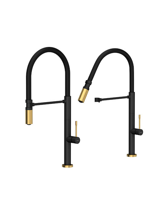 Quadron Μπαταρία Κουζίνας Πάγκου Χρυσή