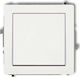 Karlik Recessed Rotary Switch with Key Single White