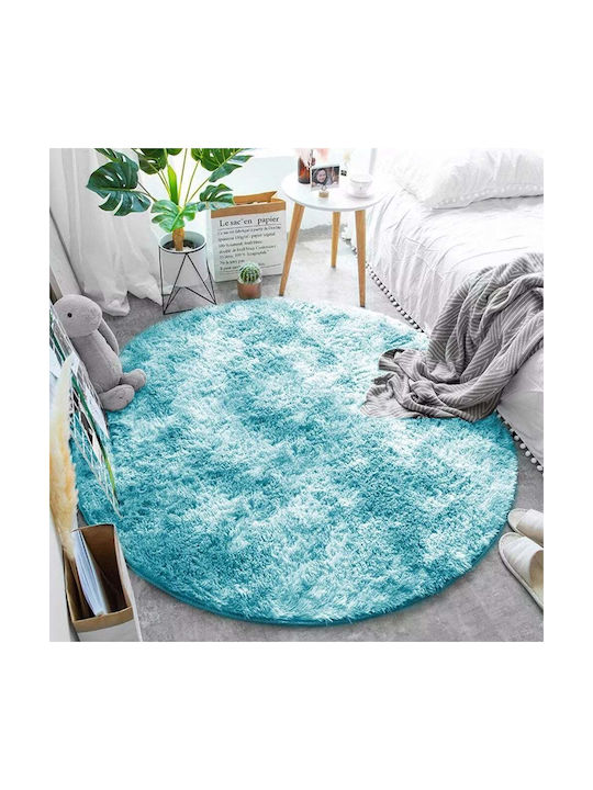 Strado Carpets Χαλί Στρογγυλό Light Blue