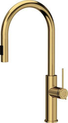Quadron Jennifer Kitchen Faucet with Pull-Out Spray Gold Quadron Jennifer Kitchen Faucet with Pull-Out Spray Gold