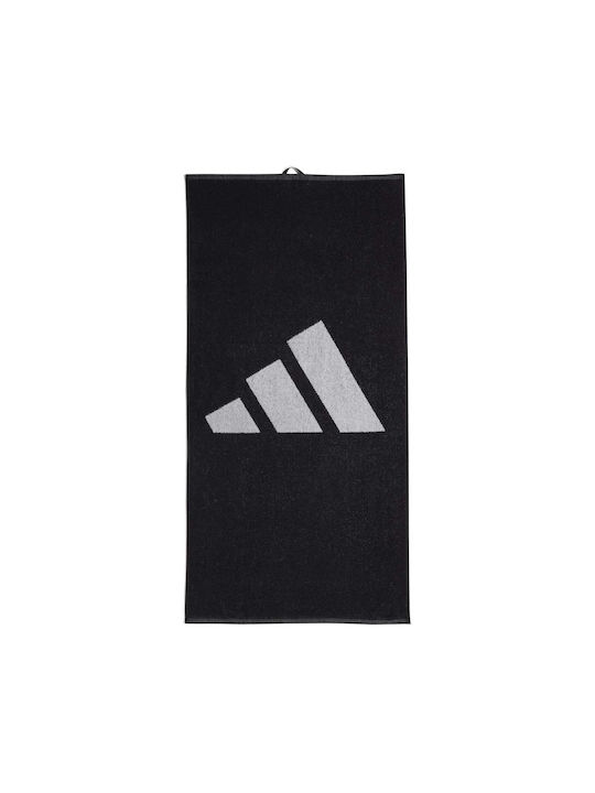Adidas Cotton Black Gym Towel 50x100cm