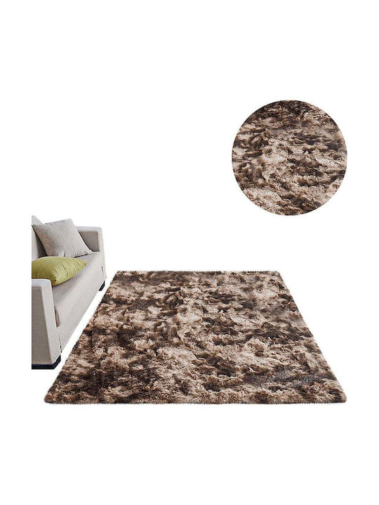 Strado Carpets Teppich Rechteckig Zottelig Brown