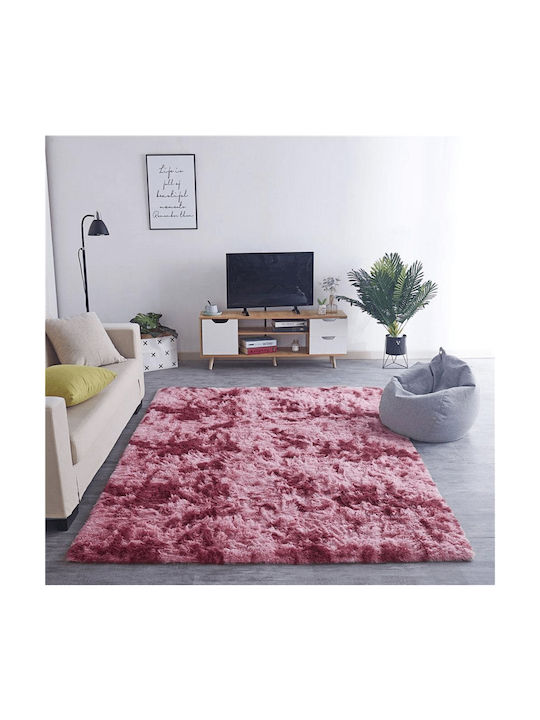 Strado Carpets Teppich Rechteckig Zottelig Red