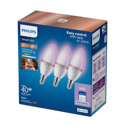 Philips Смарт LED 40W за Цокъл E14 RGB 3бр Philips Смарт LED 40W за Цокъл E14 RGB 3бр