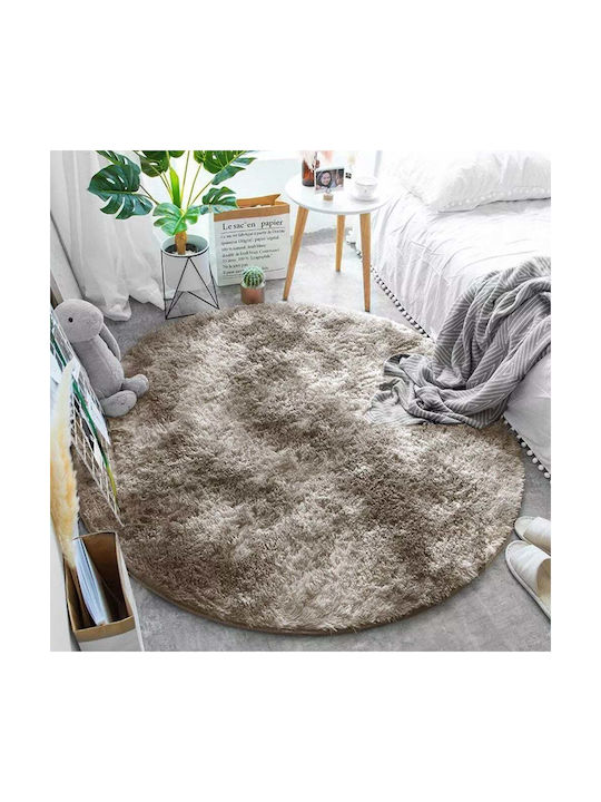 Strado Carpets Rug Round Beige