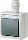 Elektro Plast Waterproof Wall Switch with Grey Frame