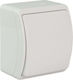 Elektro Plast Waterproof Wall Switch Lighting with Frame White