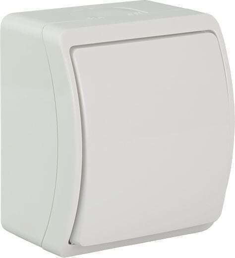 Elektro Plast Waterproof Wall Switch Lighting with Frame White