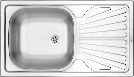 Deante ZMU 0110 Ένθετος Inox Μ76xΠ43cm Γκρι