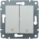 KOS Recessed Wall Switch Lighting without Frame White