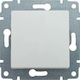 KOS Recessed Wall Switch Lighting One-Way without Frame White